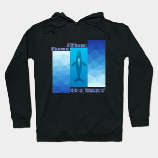 Having A Whale Of A Time Ocean Lover Hoodie